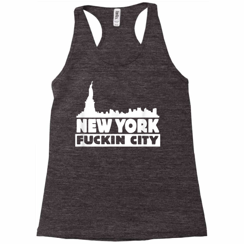 New York Fuckin City Skyline T Shirt Racerback Tank by cm-arts | Artistshot