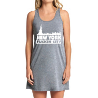 New York Fuckin City Skyline T Shirt Tank Dress | Artistshot