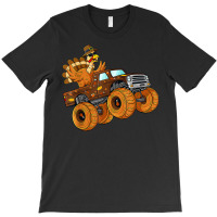 Thanksgiving Turkey Riding Monster Truck Boys Kids T-shirt | Artistshot