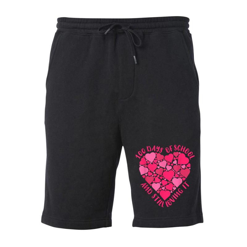 Cute 100 Days Of School And Still Loving It Heart Fleece Short | Artistshot