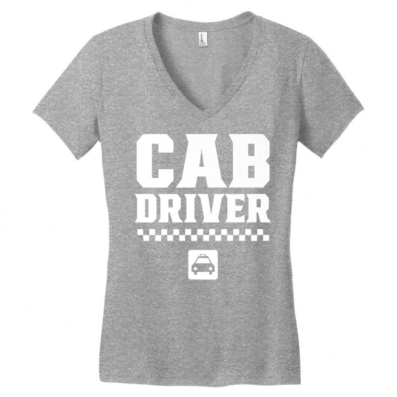 Cab Driver Cabman Taxi Driving Premium T Shirt Women's V-Neck T-Shirt by cm-arts | Artistshot