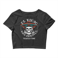 El Viejo Has Arrived Tequila Time Vintage Crop Top | Artistshot