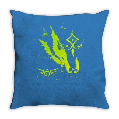 Wolf Link Throw Pillow Designed By Mdk Art