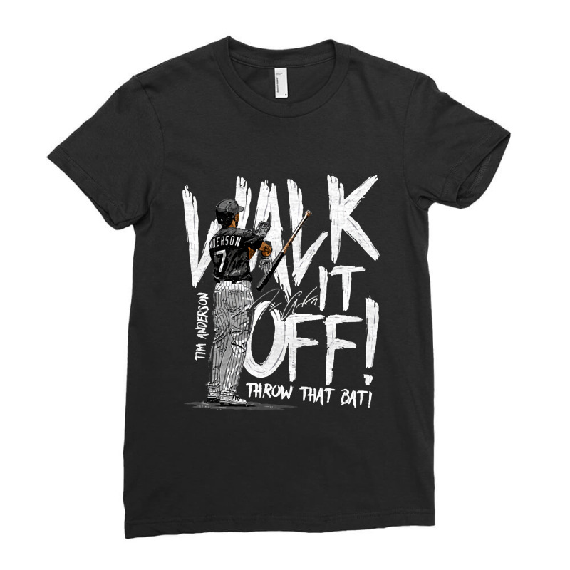 Tim Anderson Walk Off Ladies Fitted T-Shirt by Crowley Tidwell | Artistshot