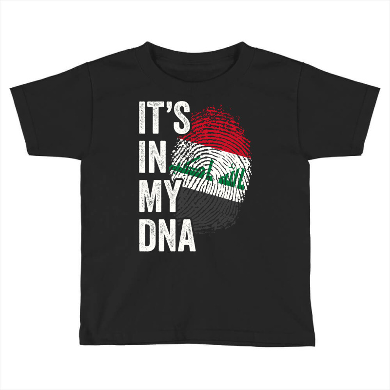 Its In My Dna Iraq Flag Iraqi Roots Pride Genetic Long Sleeve T Shirt Toddler T-shirt by vacheu | Artistshot