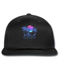 St. Petersburg Beach St Pete Florida Vacation Vintage Sunset Printed Hat | Artistshot