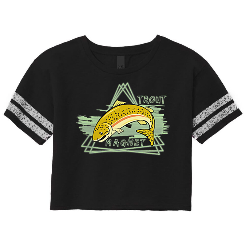 Trout Fishing Magnet   Steelhead Rainbow   Dad Birthday Gift T Shirt Scorecard Crop Tee by cm-arts | Artistshot