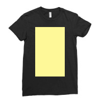 Pastel Yellow Solid Colour Ladies Fitted T-shirt | Artistshot