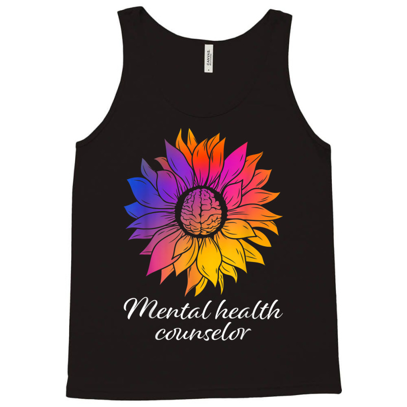 Sunflower Mental Health Counselor Appreciation Tank Top | Artistshot