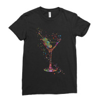 Glass Of Martinis Ladies Fitted T-shirt | Artistshot