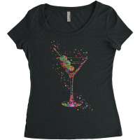 Glass Of Martinis Women's Triblend Scoop T-shirt | Artistshot