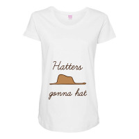 Hatters Gonna Hat   Petit Prince Maternity Scoop Neck T-shirt | Artistshot