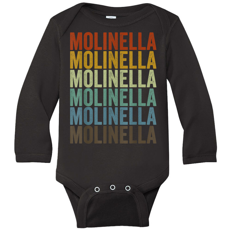 Molinella City Retro Long Sleeve Baby Bodysuit by Scarlets | Artistshot