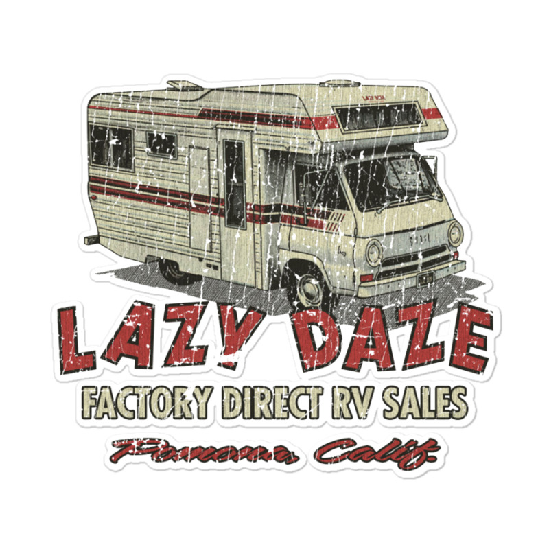 Lazy Daze 1956, Camping Sticker | Artistshot