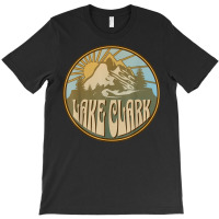 Lake Clark Alaska Nature Mountains Hiking Outdoors Retro T-shirt | Artistshot