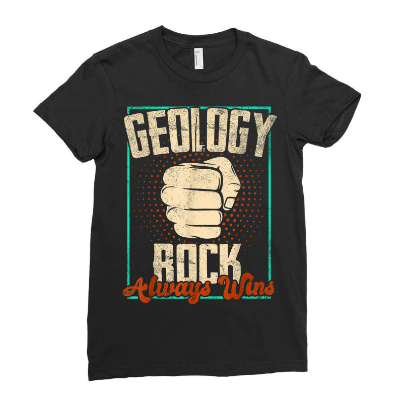 Geology Funny Geologist Earth Science Geoscience Ladies Fitted T-Shirt by Hulk | Artistshot