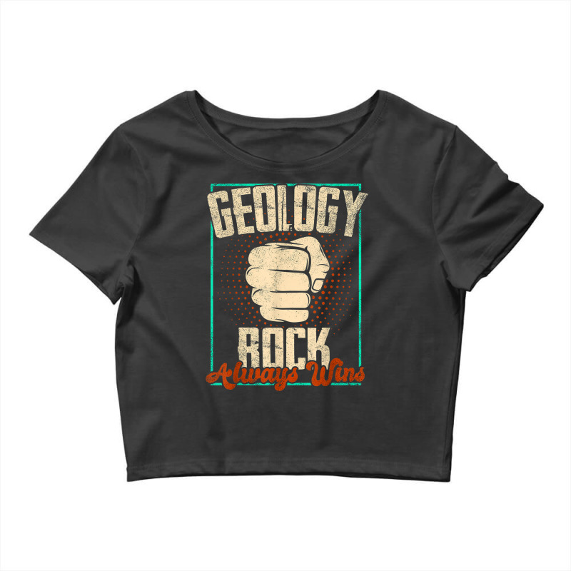 Geology Funny Geologist Earth Science Geoscience Crop Top by Hulk | Artistshot