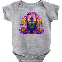 English Cocker Spaniel Pop Art Portrait Dog Owner T Shirt Baby Bodysuit | Artistshot