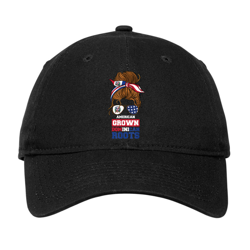 American Grown Dominican Roots Usa Dominican Republic Adjustable Cap by Queenie | Artistshot