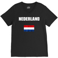 Nederland Holland Dutch Pride Netherlands Vintage Dutch Flag V-neck Tee | Artistshot