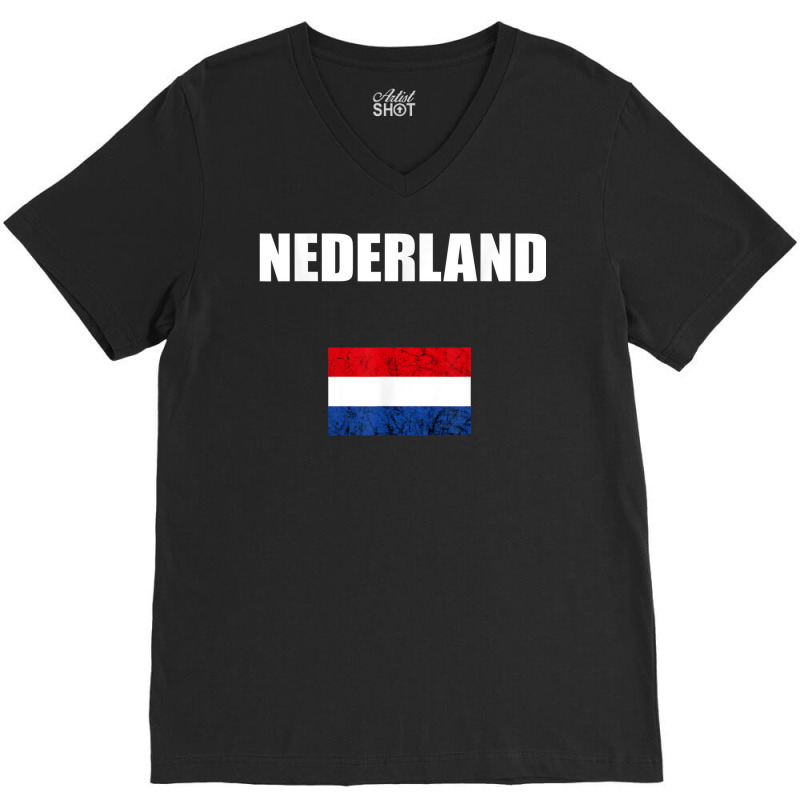 Nederland Holland Dutch Pride Netherlands Vintage Dutch Flag V-neck Tee | Artistshot