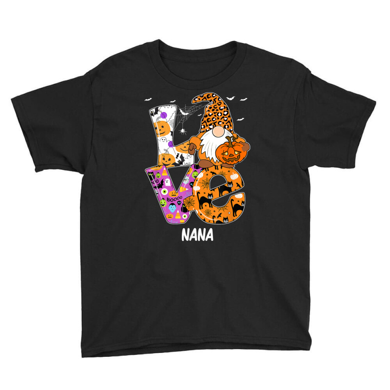 Love Nana Halloween Gnome Pumpkin Spooky Season Youth Tee by Snake | Artistshot