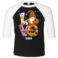 Love Nana Halloween Gnome Pumpkin Spooky Season Toddler 3/4 Sleeve Tee | Artistshot