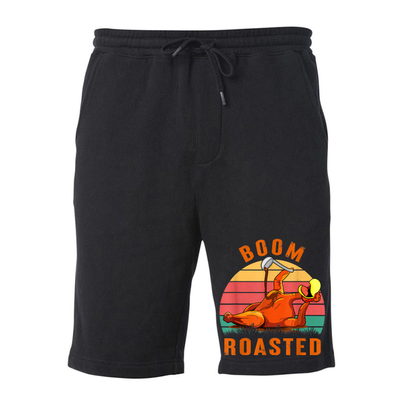 Vintage Boom Roasted Funny Thanksgiving 2022 Turkey Fleece Short | Artistshot