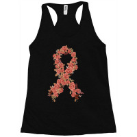 Peach Ribbon Uterine Endometrial Cancer Awareness Racerback Tank | Artistshot