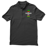 Superhero Elf Matching Family Group Christmas Party Pajama Men's Polo Shirt | Artistshot