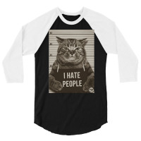 I Hate People 3/4 Sleeve Shirt | Artistshot