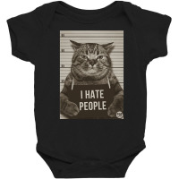 I Hate People Baby Bodysuit | Artistshot