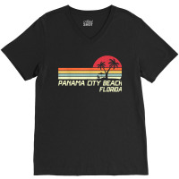 Summer Vacation Vintage Florida Panama City Beach V-neck Tee | Artistshot