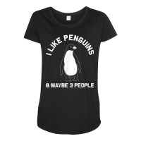 Funny Penguin Gift For Adults Women Men Him Seabird Lovers T Shirt Maternity Scoop Neck T-shirt | Artistshot