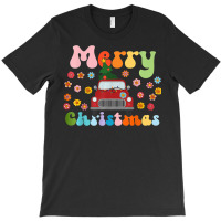 Vintage Xmas Truck With Merry Christmas Tree Men Women Kids T-shirt | Artistshot