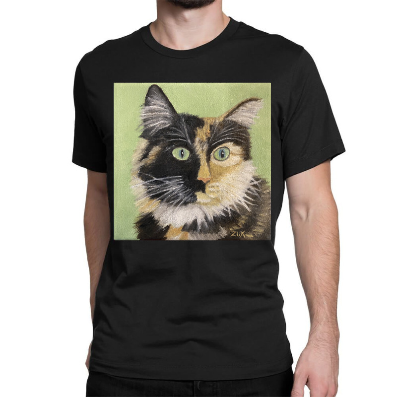 Tortoiseshell Cat Face Classic T-shirt by Crowley Tidwell | Artistshot