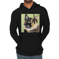 Tortoiseshell Cat Face Lightweight Hoodie | Artistshot