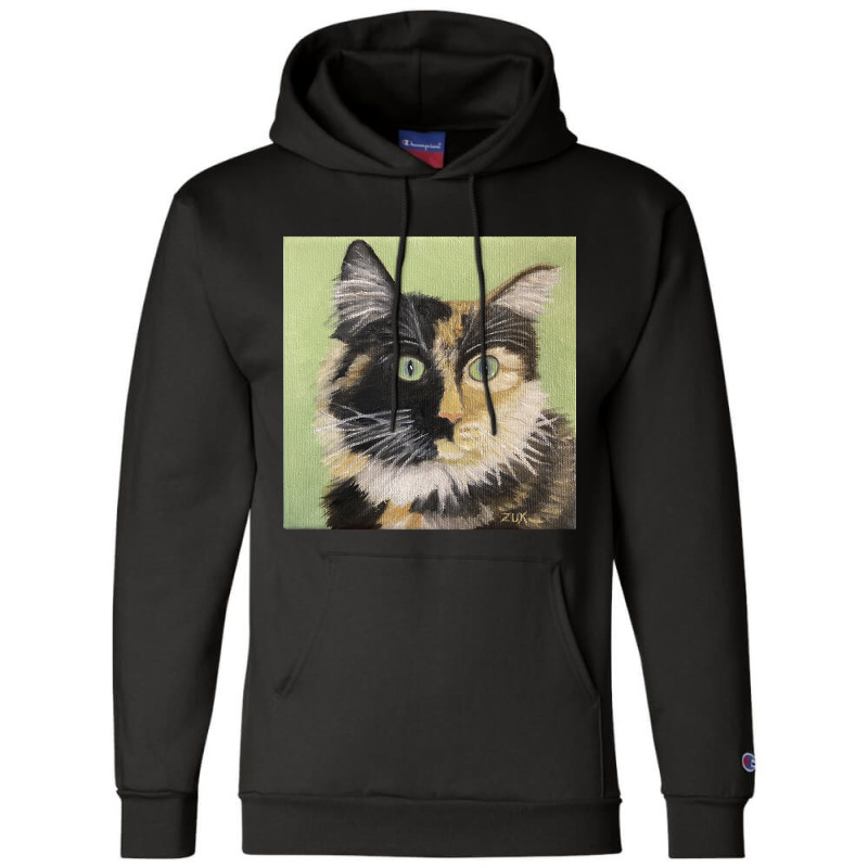 Tortoiseshell Cat Face Champion Hoodie by Crowley Tidwell | Artistshot