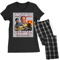 Oil Stolen Funny, Oil Stolen Capitalism Secured Women's Pajamas Set | Artistshot