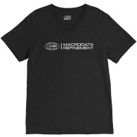 Lumon Macrodata Refinement Severed Office Floor Innie Outie V-neck Tee | Artistshot