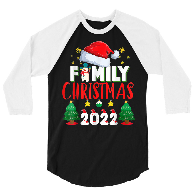 Family Christmas 2022 Shirt For Familys Matching Xmas Family 3/4 Sleeve Shirt | Artistshot