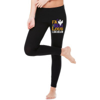 Funny Faboolous (fabulous) Librarian Ghost Scary Halloween Legging | Artistshot