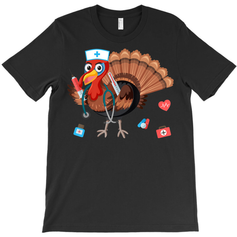 Thanksgiving Happy Thanksgiving Turkey Nurse T-shirt | Artistshot