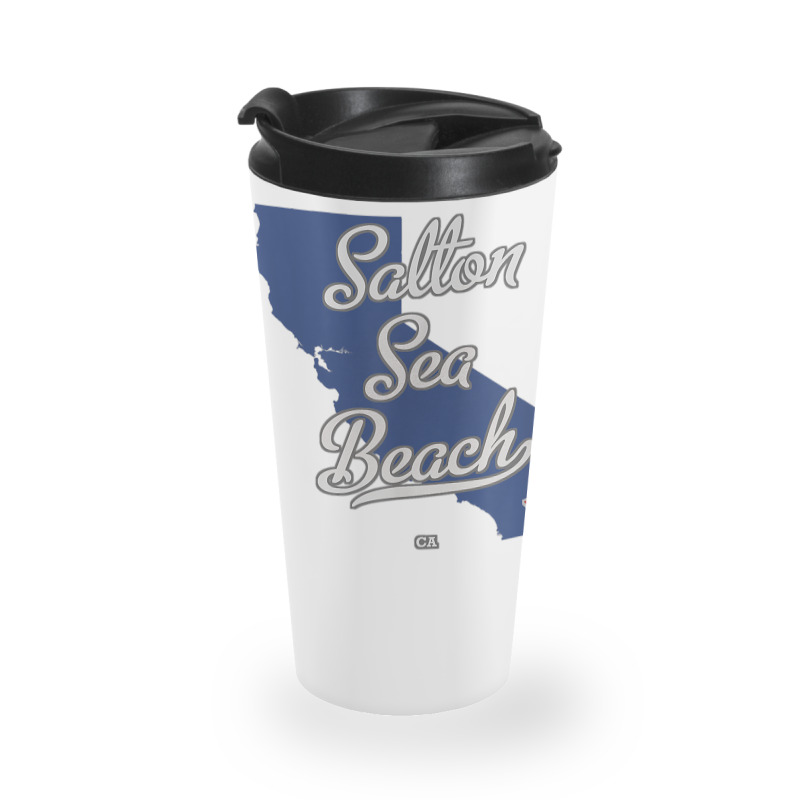 Salton Sea Beach California Ca Map T Shirt Travel Mug | Artistshot