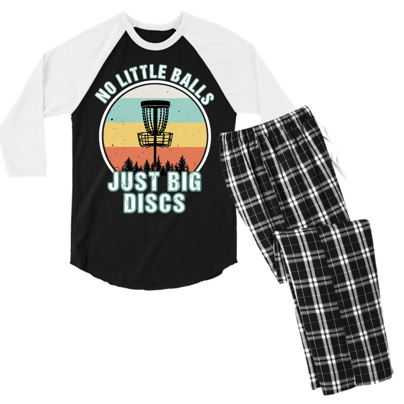 Funny Disc Golf   Disc Golf  Copy Men's 3/4 Sleeve Pajama Set | Artistshot