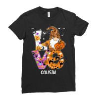 Love Cousin Halloween Gnome Pumpkin Spooky Season Ladies Fitted T-shirt | Artistshot