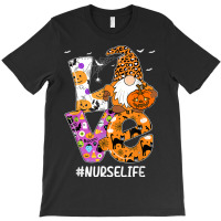 Love Nurse Life Halloween Gnome Pumpkin Nurse Spooky Season T-shirt | Artistshot