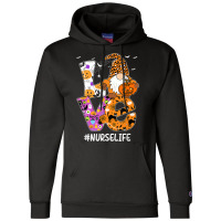 Love Nurse Life Halloween Gnome Pumpkin Nurse Spooky Season Champion Hoodie | Artistshot