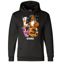 Love Nonna Halloween Gnome Pumpkin Spooky Season Champion Hoodie | Artistshot