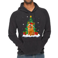 Christmas Pajama Chow Chow Tree Xmas Dog Dad Mom Vintage Hoodie | Artistshot